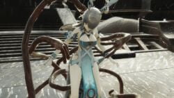 3d 3d_animation 3d_model ak47_(artist) animated bondage breasts cleavage closed_eyes crotch_rub crotch_rubbing dark_grey_hair female_focus femsub genshin_impact large_breasts lauma_(genshin_impact) long_hair maledom mind_break mindbreak pussy_juice pussy_juice_drip rerir_(genshin_impact) restrained sandals shibari shibari_bondage shibari_over_clothes tentacle tentacle_hands tentacle_sex tiptoes