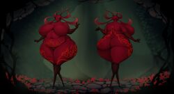 1girls 2026 357_xl ant ant_girl ant_humanoid anthro arthropod big_breasts breasts chubby closed_eyes female furry hollow_knight hollow_knight:_silksong insects karmelita milf red_body silksong skarr_(hollow_knight) xl357 xl_357