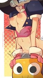 ass capcom clothed clothed_female clothing disabledfetus female green_eyes masturbation mega_man thick thick_ass thick_butt thick_hips thick_legs thick_thighs tron_bonne