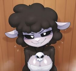1female 1girls 2025 2025s 4_fingers 5_fingers absurd_res absurdres ai ai-created ai_art ai_assisted ai_generated anthro anthro_female anthro_only anthrofied baba_chops baba_chops_(poppy_playtime) bedroom_eyes belly_button belly_button_visible_through_clothing big_breasts black_body black_eyes black_fur black_hair black_sclera black_sheep black_tail black_wool blush bovid bovid_humanoid bovine bovine_ears bovine_girl bovine_humanoid bovine_tail breasts buck_teeth buckteeth caprine caprine_ears caprine_humanoid cleavage cotton_tail critters_(poppy_playtime) curly_hair detailed_background eyebrows eyelashes female female_anthro female_focus female_only fingers flying_sweatdrops fur furry furry_female hair half-closed_eyes high_quality high_resolution illustrious_(stable_diffusion) jewelry karkinosai looking_at_viewer mammal mascot_horror mob_entertainment mob_games narrowed_eyes navel navel_visible_through_clothes necklace nightmare_critters no_humans pendant pony_diffusion_(model) pony_diffusion_xl poppy_playtime poppy_playtime_(chapter_4) pupils sauna sauna_bench seductive seductive_body seductive_eyes seductive_look seductive_mouth seductive_pose seductive_smile see-through see-through_clothing sheep sheep_ears sheep_girl sheep_humanoid sheep_tail sheepgirl sheeps short_stack shortstack silver_skull_necklace silver_skull_pendant sitting skull_necklace skull_pendant smile smiling smiling_at_viewer smiling_critters solo solo_female solo_focus stable_diffusion sweat sweat_on_breasts sweat_on_face sweat_on_thighs sweatdrop sweatdrop_on_breasts sweatdrops sweatdrops_on_breasts sweating sweaty sweaty_body sweaty_breasts sweaty_legs sweaty_thighs tail teeth thick_thighs thighs towel video_games warm_colors warm_lighting wet wet_body wet_clothes wet_fur wet_towel white_body white_ears white_eyes white_face white_inner_ear white_pupils white_skin white_towel wide_hips wood wool wool_(fur) wool_hair