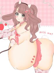 1girls breasts female female_only huge_belly huge_breasts hyper_belly hyper_pregnancy looking_at_viewer pregnant purinpaw ready_to_pop text