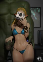 princess zelda from breath of the wild by mg 42
