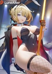 evelyn chevalier from hoyoverse by lunealter