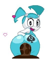 artist_request ass ass_focus black_body black_penis butt_focus dark-skinned_male dark_penis dark_skin heart heart_symbol heart_symbols human_on_humanoid human_on_robot interspecies jenny_wakeman looking_at_viewer looking_back looking_back_at_viewer mouth_opened my_life_as_a_teenage_robot open_mouth penetration pixel_animation pixel_art qos qos_tattoo qos_tattoo_on_ass queen_of_spades queen_of_spades_symbol queen_of_spades_tattoo reverse_cowgirl reverse_cowgirl_position robot robot_girl sex sex_from_behind transparent_background