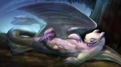2026 4_fingers 4_toes animal_genitalia animal_penis artist_name autofootjob back_wings bodily_fluids claws cum cum_on_belly cum_on_body dated detailed_background digital_drawing_(artwork) digital_media_(artwork) dragon dreamworks ejaculation erection european_mythology feet feet_on_penis feral fin finger_claws fingers foot_fetish foot_play full-length_portrait fury_(httyd) genital_fluids genitals hi_res how_to_train_your_dragon light_fury lying male masturbation membrane_(anatomy) membranous_wings mythological_creature mythological_scalie mythology on_back open_mouth penis plant portrait purple_eyes rivashell scales scalie shaded soft_shading solo tail tail_fin tapering_penis tapering_tail text toe_claws toes tongue tongue_out tree western_dragon white_body white_scales wings