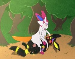 eeveelution from nintendo by whitefroggim