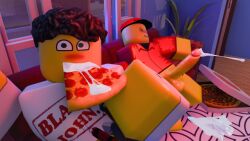 elliot (work at a pizza place) from forsaken (roblox) by bitelock