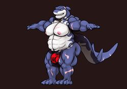 3d anthro gay housamo muscle musclegut shark solo tokyo_afterschool_summoners typhon