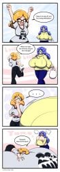 2girls anubis2pabon288 breast_expansion breasts_bigger_than_head breasts_bigger_than_torso colossal_breasts comic female growth hyper hyper_breasts lying_on_breasts lying_on_self tagme too_big_to_move