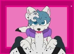 2d_animation animal_humanoid animated anthro blue_hair bodily_fluids cat_humanoid clothing cum cum_in_mouth cum_inside domestic_cat drinking drinking_cum duo ejaculation felid felid_humanoid feline feline_humanoid felis fellatio fellatio_pov first_person_view fur genital_fluids grey_body grey_fur hair humanoid legwear looking_at_viewer male male/male mammal mammal_humanoid markings oral penile pov_blowjob purple_clothing purple_shirt purple_topwear sex shirt simple_background solo spots spotted_body spotted_fur stockings subtle_animation swallowing swallowing_penis_while_deepthroat sweetbrix thigh_highs topwear white_body white_fur