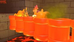 1boy 1girl1boy 3d_(artwork) anthro ass big_ass big_butt castle duo english_description english_text fart fart_cloud fart_fetish fat_ass furry furry_female green_fart_cloud huge_ass kane_brent_koopa koopa lava lemmy_koopa mario_(series) pipe scalie scalie_female stone_wall stuck stuck_in_pipe tagme text wendy_o._koopa wide_hips yellow_body