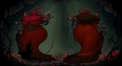 1girls 2026 357_xl ant ant_girl ant_humanoid anthro arthropod big_breasts breasts chubby closed_eyes dress female furry hollow_knight hollow_knight:_silksong insects karmelita milf red_body silksong skarr_(hollow_knight) xl357 xl_357