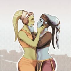 aayla_secura ai_generated alien alien_girl alien_humanoid big_ass big_breasts blue-skinned_female blue_body blue_skin breasts curvaceous curvy curvy_figure digital_media_(artwork) female hair_tentacles hips huge_ass huge_breasts humanoid large_ass large_breasts legs lucasfilm mature mature_female slim_waist star_wars tentacle_hair thick thick_hips thick_legs thick_thighs thighs twi'lek voluptuous waist wide_hips 2girls hera_syndulla star_wars_rebels green_skin green_body green-skinned_female phophopho jedi jedi_master clone_wars yuri