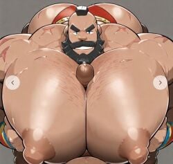 ai_generated bara civitai male male_only male_paizuri paizuri pecjob street_fighter zangief