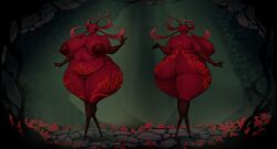 1girls 2026 357_xl ant ant_girl ant_humanoid anthro arthropod big_breasts breasts chubby closed_eyes female furry hollow_knight hollow_knight:_silksong insects karmelita milf red_body silksong skarr_(hollow_knight) xl357 xl_357