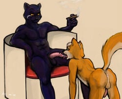 fox_mccloud k-ho male_only nintendo panther_caroso star_fox