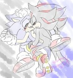 2009 anthro footwear fur gloves hedgehog male male_only mammal multiple_males nude rodent segamew sex shadow_the_hedgehog shoes socks sonic_(series) sonic_the_hedgehog tagme yaoi