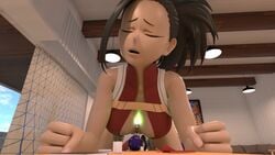 3d 3d_(artwork) 5girls ass_expansion breast_expansion breasts clothing comic expansion female female_only giantess hero_outfit_(mha) huge_breasts kyoka_jiro mina_ashido miruko momo_yaoyorozu multiple_girls my_hero_academia ochako_uraraka pink_hair pink_skin rumi_usagiyama shounen_jump sliceofsize