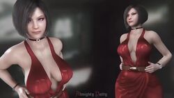 1girls 3d ada_wong ada_wong_(adriana) almightypatty animated asian asian_female belt big_breasts black_choker black_hair bob_cut bouncing_breasts breasts brown_eyes busty capcom choker color colored curvaceous curves curvy dark_hair dress eyelashes female female_focus female_only full_cleavage hair hands_on_hips hourglass_figure huge_breasts human indoors inside large_breasts legs light-skinned_female light_skin lipstick medium_hair no_eyewear no_sound open_eyes pinup red_dress red_lips red_lipstick resident_evil resident_evil_2 resident_evil_2_remake short_hair smirk smug solo swaying thick_thighs thighs thin_waist video voluptuous walking watch watermark wide_hips