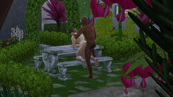 dark-skinned_male devious_desires deviousdesires doggy_style father-in-law_and_daughter-in-law female interracial male nature old_man outdoors sex straight the_sims the_sims_4 vaginal_penetration yard younger_female