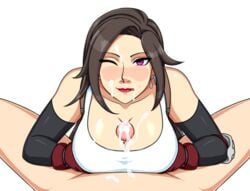 1boy1girl 1girls breasts color colored cum female final_fantasy final_fantasy_vii paizuri square_enix tagme tifa_lockhart town_of_passion unknown_artist unknown_character