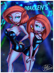 14-bis 2013 2girls alternate_costume ann_possible ass_in_dress choker cleavage disney earrings female female_only fully_clothed green_eyes kim_possible kimberly_ann_possible large_breasts milf mother_and_daughter multiple_girls musical_note nightclub orange_hair revealing_clothes seductive_smile shiny_clothes straight_hair tight_clothing