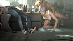 1girls 3d alcohol all_fours animated being_watched bestiality blue_eyes blue_hair blueberg canine chloe_price dog dontnod_entertainment female female_protagonist feral leg_lifted life_is_strange max_caulfield no_sound open_mouth pompidou sex short_hair source_filmmaker video voyeur watching watching_sex zoophilia