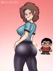 anthonycraft ass ass_focus big_ass black_legwear fat_ass rule_63 youtuber