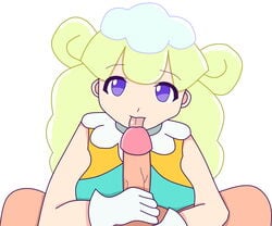 artist_request color_edit edit fellatio licking male_pov marle marle_(puyo_puyo) penis pov puyo_puyo puyo_puyo_tetris tagme third-party_edit unseen_male_face white_background