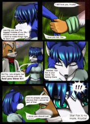 2013 anthro canid canine canon_couple comic dialogue duo english_text female fox fox_mccloud hi_res krystal male male/female mammal moltsi nintendo star_fox text video_games