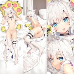 animal_ears anus ass bondage cosplay dakimakura digimon digimon_(cosplay) feet garter gatomon gatomon_(cosplay) naked nipples pussy pussy_juice small_breasts tail tattoo uncensored yutian_alice