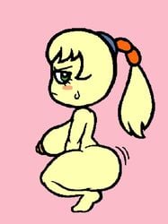 1girls 2021 ass barefoot big_ass big_breasts blonde_hair blush breasts completely_nude completely_nude_female cute female female_only ftrashpickle full_body fumu_(kirby) green_eyes kirby:_right_back_at_ya! kirby_(series) looking_back motion_lines naked naked_female nintendo nude nude_female side_view sideboob solo solo_female squatting sweat sweatdrop tagme tiff_(kirby) twerking yellow_skin