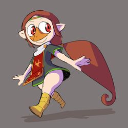 ass bottomless clothed dress fupoo huge_thighs medli the_legend_of_zelda thick_thighs