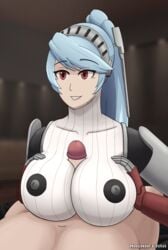 atlus labrys magna_ferra paizuri persona persona_4 persona_4_arena persona_4_arena_ultimax robot robot_girl self_upload tagme