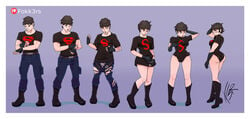 1boy 1girls ass_expansion breast_expansion conner_kent dc dc_comics female fokk3rs gender_transformation genderbend huge_ass mtf_transformation superboy transformation transformation_sequence young_justice