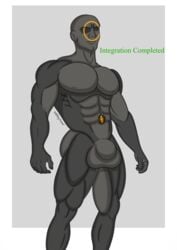 bulge hyper hyper_penis living_sex_toy living_suit male male_only muscle muscle_growth nano_suit symbiote