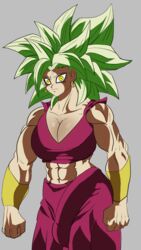 1futa ball_bulge balls balls_under_clothes breasts bulge cameltail dragon_ball dragon_ball_super erection erection_under_clothes futa_only futanari green_hair hyper hyper_penis intersex kefla legendary_super_saiyan monkeypeen penis penis_bulge penis_under_clothes saiyan super_saiyan super_saiyan_2 yellow_eyes