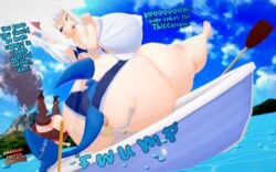 3d 3girls ass big_ass big_breasts boat breasts cat_ears daidaikon fat_ass gawr_gura giant_ass giant_breasts giantess hololive hololive_english houshou_marine huge_ass huge_thighs hyper hyper_ass hyper_breasts looking_back massive_ass massive_breasts nipple_bulge nipples round_ass size_difference smile swimsuit thick_ass thick_thighs thighhighs virtual_youtuber watson_amelia white_hair