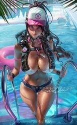 hilda (pokemon) from nintendo by sakimichan