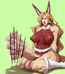 1futa animal_ears balls big_balls big_breasts big_penis breasts bunny_ears censored clothed clothing foreskin futa_only futanari huge_balls huge_cock human humanoid humanoid_penis intersex light-skinned_futanari multi_genitalia multi_penis multiple_penises_in_one_foreskin nipple_bulge octophallia penis precum precum_drip skindentation smegma solo solo_futa transformation uncircumcised unusual_penis veiny_penis zyldark