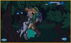 legend_of_krystal link link_(twilight_princess) midna nintendo outside playshapes straight straight_hair the_legend_of_zelda twili twili_midna twilight_princess