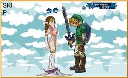 legend_of_krystal link link_(twilight_princess) nintendo playshapes princess_zelda sky straight_hair the_legend_of_zelda twilight_princess zelda_(twilight_princess)