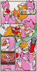 1boy 1boy1girl 1girls 2021 2d absurd_res age_difference amy_rose anthro anthro_on_anthro anthro_penetrated anthro_penetrating anthro_penetrating_anthro ardan_norgate bedroom_eyes big_ass big_penis blush bodily_fluids breast_play breast_sucking breasts canid canine closed_eyes clothing color comic creampie cum cum_in_pussy cum_in_uterus cum_inside cum_leaking cum_on_penis cum_pool deep_penetration duo eulipotyphlan excessive_cum exposed_torso female female_penetrated footwear fox fur furry furry_only genitals green_eyes handwear happy happy_sex hedgehog hi_res holding_legs hug kissing larger_female larger_penetrated leg_lock looking_pleasured loving_it male male/female male_penetrating male_penetrating_female mammal medium_breasts miles_prower missionary_position mostly_nude naked narrowed_eyes nipples nude older_female one_eye_closed open_mouth orgasm_face passionate passionate_kiss penetration penile penile_penetration penis penis_in_pussy pink_body pink_fur plump_labia pregnancy_risk pussy rolling_eyes seductive sega sex size_difference skirt_lift smaller_male smile sonic_(series) sonic_the_hedgehog_(series) spread_legs spread_pussy sucking sweat tail tails tears thick_cum thick_thighs topwear unprotected_sex vaginal vaginal_penetration wholesome wholesome_sex wide_hips yellow_body yellow_fur younger_male