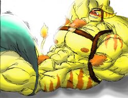 bara colored hyper male male_only muk100 muscular muscular_male ratchet_(ratchet_and_clank) ratchet_and_clank sketch tagme