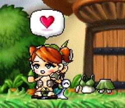 animated maplestory pixel_art snail sprite