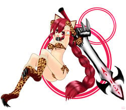 animal_ears ass big_ass big_breasts bikini breasts cameltoe cat_ears cat_girl catgirl dark_chronicle dark_cloud dark_cloud_2 large_breasts long_hair monica monica_raybrandt pink_hair princess sword tagme very_long_hair