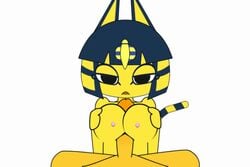animal_crossing animal_crossing_boy animated ankha ankha_ride_(minus8) anthro big_breasts big_penis black_eyes blue_hair bored breasts duo erection expressionless feline female female_focus furry human human_on_anthro humanoid_penis interspecies large_breasts looking_at_viewer male male/female male_human/female_anthro male_on_anthro male_pov minus8 nintendo paizuri penis pov sex solo_focus straight tagme unimpressed unseen_male_face villager_(animal_crossing) yellow_fur
