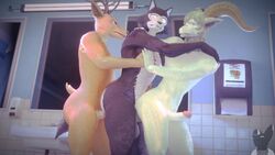 3boys animated anthro beastars fuckboy furry_only legoshi_(beastars) louis_(beastars) male male/male male_only penis pina_(beastars) sex sound tagme twitchyanimation video