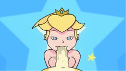 1girls :3 animated blowjob bowser color colored deepthroat deepthroat_no_hands deepthroat_smile eye_contact fellatio latenightsexycomics mario_(series) nintendo oral pov princess_peach tagme