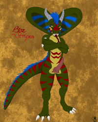 animal_genitalia animal_penis anthro big_penis bitestripes bitestripes_(character) dragon erection genitals hi_res hybrid lycadio male penis presenting reptile scalie snake snake_hood solo striper